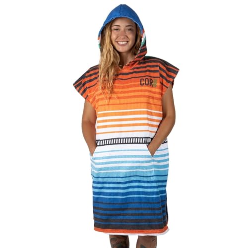 COR Surf Poncho Changing Towel Robe with Hood and Front Pocket