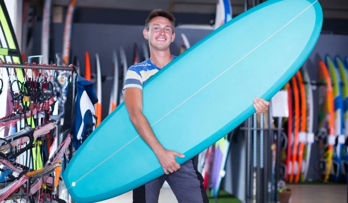 turning on a longboard surfboard