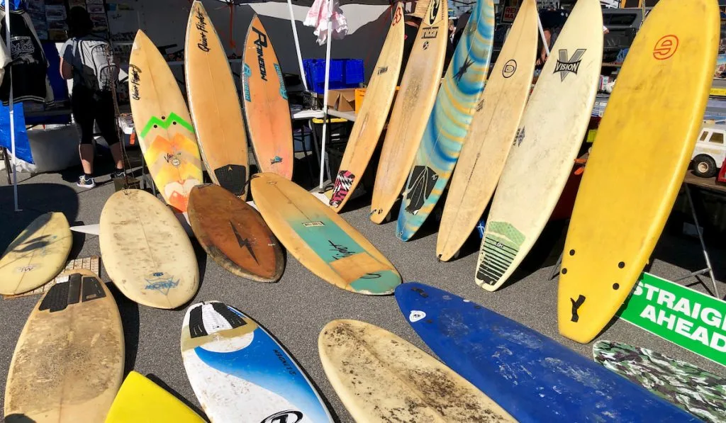 old surfboards